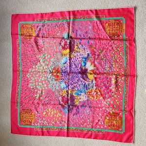 Hermes 100% silk scarf